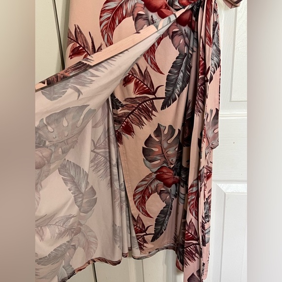 BluHeaven Monstera Plant Wrap Dress Size L - Picture 5 of 10